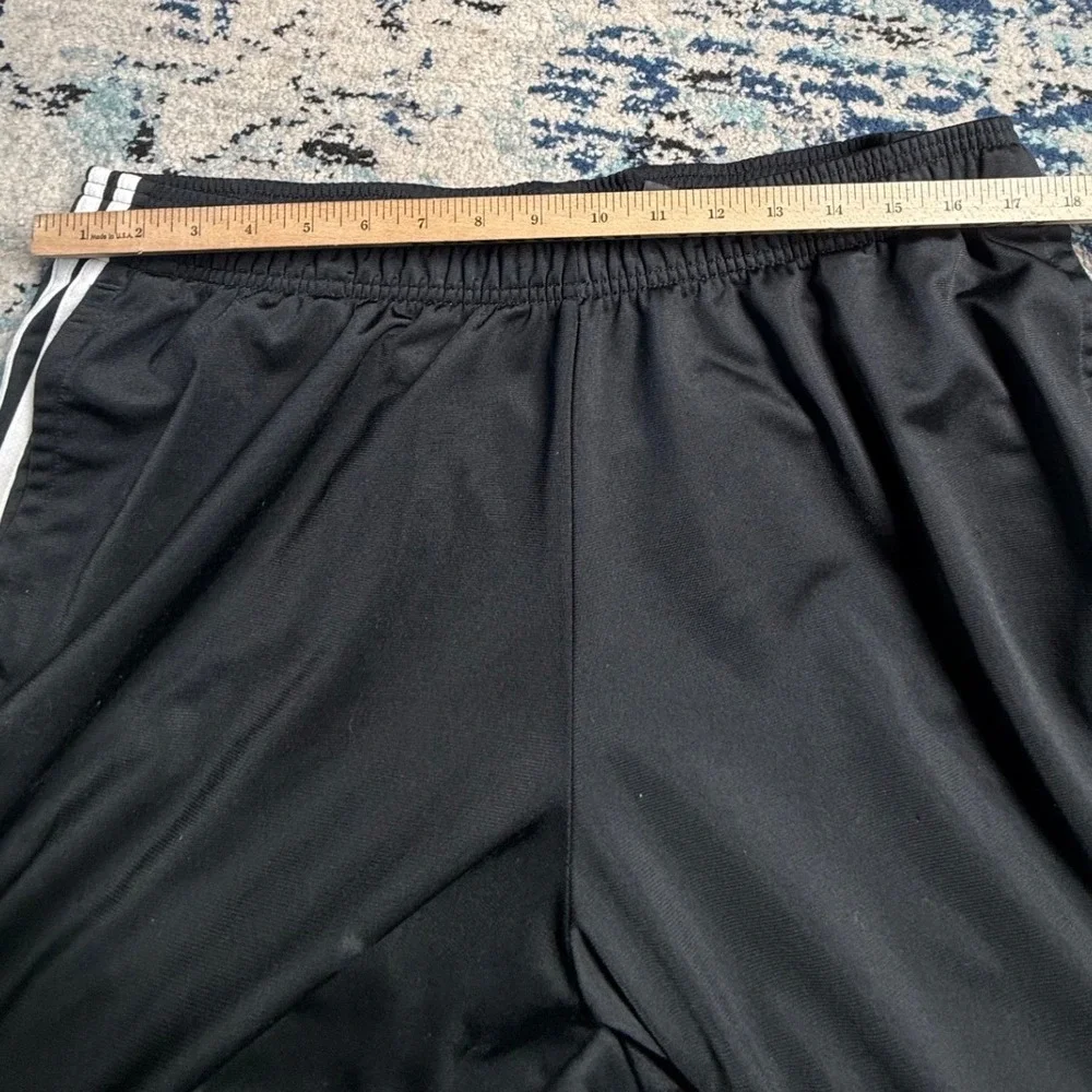 Adidas Mens 2XL Black 3-Stripe Track Pants Essentials BK7402 Straight‎ Leg